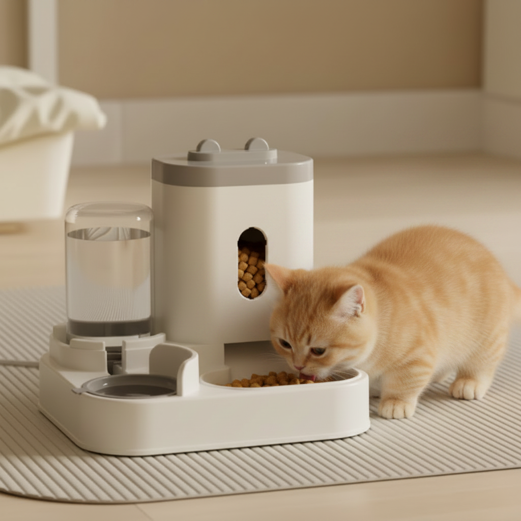 Automatic Pet Feeder Dog Basin Cat Bowl Supplies Water Dispenser