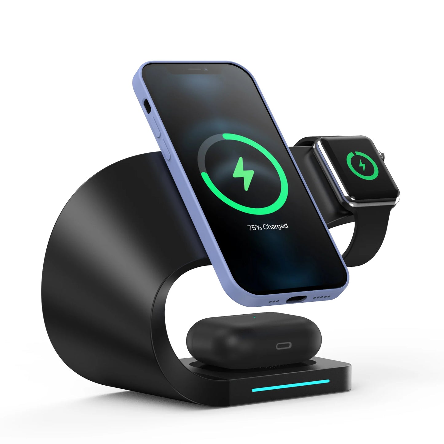 4 in 1 15W Magnetic Wireless Charger Stand for Magnet iPhone 12 13 Pro Max Mini for Watch 7 6 Airpods Pro Fast Charging Dock