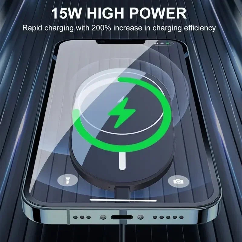Magnetic Car Wireless Charger Holder for Magsafe iPhone 12 13 14 15 16 17 Pro Max Air Vent Car Stand Fast Car Charging Station