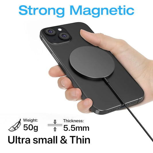 200W For Magsafe Wireless Charger Desk Phone Charge Pad For iPhone 16 15 14 13 12 Pro Max AirPods 4/3 Pro Fast Charging Station