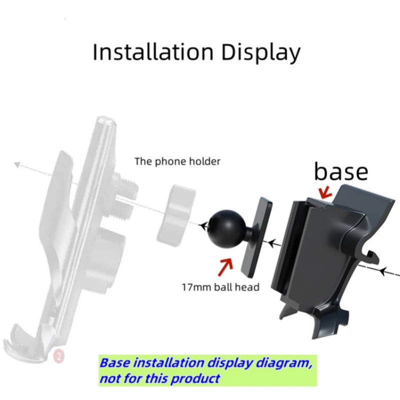 For Volvo XC90 2015 2016 2017 2018-2023 2024 Magnetic Car Phone Holder 15W Wireless Charging MagSafe Base Car Accessories Holder