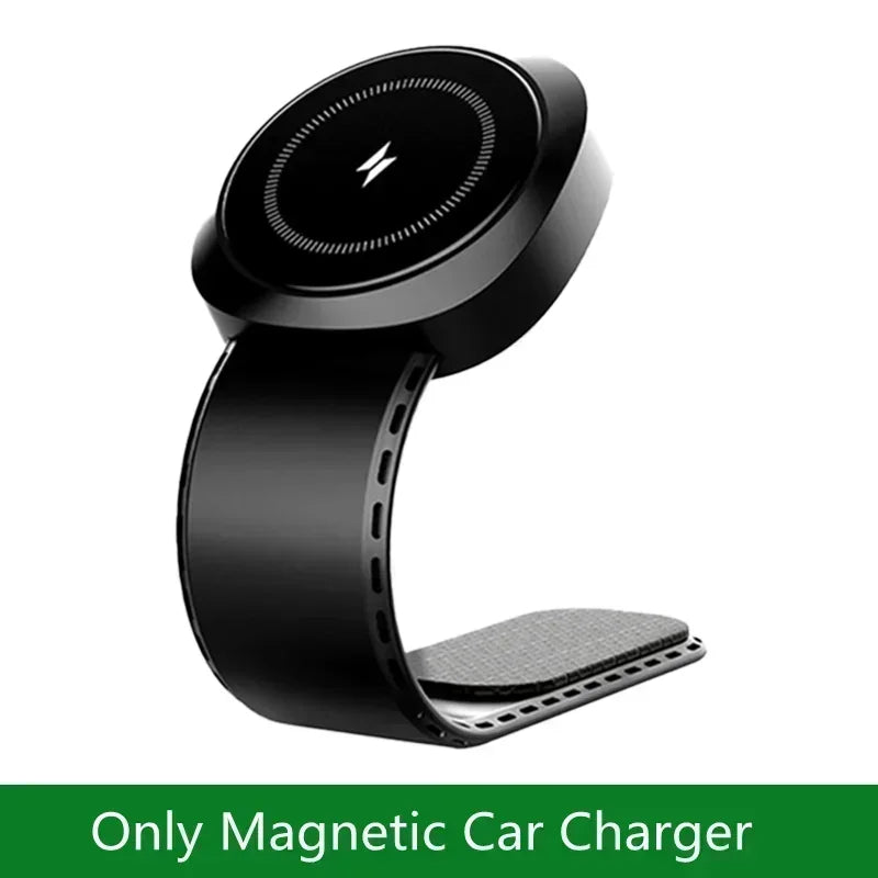 Car Magnetic Wireless Charger Adhesive Style Adjustable Dashboard Phone Chargers For Magsafe iPhone 16 15 14 13 12 Fast Charging