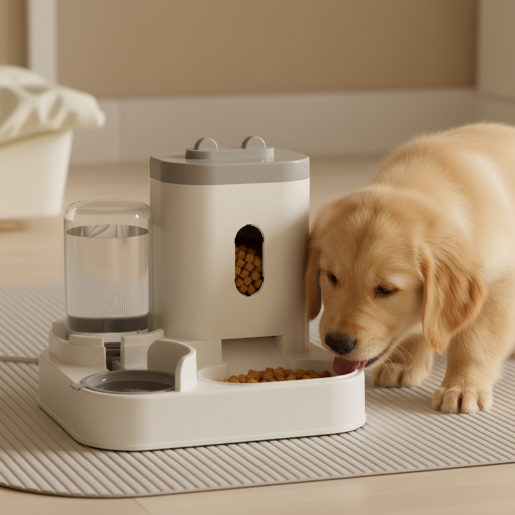 Automatic Pet Feeder Dog Basin Cat Bowl Supplies Water Dispenser